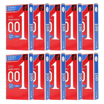 01避孕套安全套 3只/盒 001双倍润滑超薄版 10盒装(一月用量)