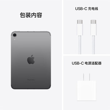 Apple iPad mini 8.3英寸平板电脑 2024年新款(256GB eSIM版/A17 Pro芯片)深空灰色 MXQ43CH/A*企业专享