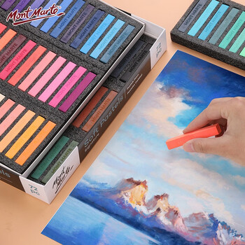 【全网低价】蒙玛特(Mont Marte)色粉笔72色 彩色粉笔画画粉画棒美术绘画粉彩棒儿童彩笔套装学生色粉画软色粉MMPT0031美术写生