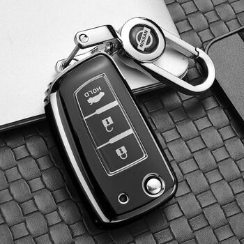 缇旗适用日产2022经典轩逸钥匙套16新蓝鸟尼桑折叠汽车钥匙包套壳扣男