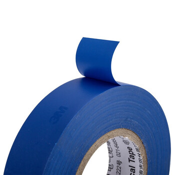3M电工绝缘胶带汽修线束胶带家装无铅耐磨防潮 蓝色 单个装 1600#