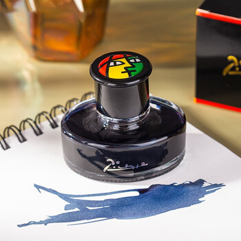 pimio毕加索钢笔墨水原装非碳素墨水钢笔用染料型墨水50ml黑色墨水蓝