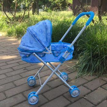 儿童玩具推车娃娃女孩玩具婴儿过家家玩具铁杆小推车玩具手推车 小轮