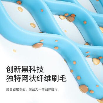 美丽雅软毛抗菌马桶刷套装清洁无死角洗蹲坑厕所卫生间圆头无死角刷子