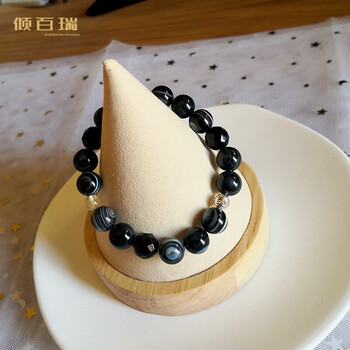 倾百瑞 羽生手链结弦同款天眼石花滑柚子周边礼物 手围13~13.