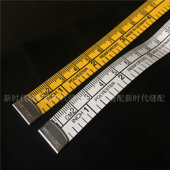 5米服装伸缩卷尺 1.5米四面黄白厘米 英寸宽1.