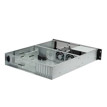 银昕（SilverStone）2U服务器工作站机箱RM23-502（工控机箱/光驱位/6个3.5硬盘位/ATX电源/多存储）