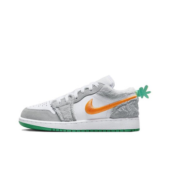 耐克(nike)air jordan 1 low gs 胡萝卜 小灰兔  低帮复古篮球鞋 dz