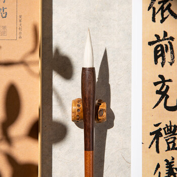梅林笔庄兼毫毛笔书法专用专业级高档礼盒国画套装初学者练字高级精品中锋中楷隶书楷书行书篆书中号 梅林笔庄兼毫毛笔书法专用专业级高档礼盒国画套装初学者练字高级精品中锋中楷隶书楷书行书篆书中号