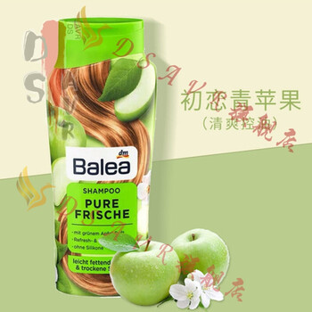 balea芭乐雅水果香氛洗发水清爽控油温和滋养300ml青苹果洗发水300ml