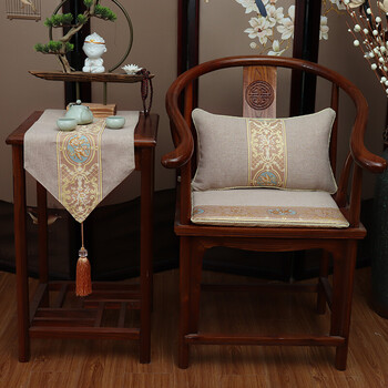 中式红木家具沙发椅子坐垫靠垫古典实木餐椅圈椅太师椅 木槿咖-雅苑
