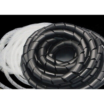 管缠绕管塑料电工捆扎带固定光纤线黑色线螺旋缠绕线束理线器蛇形绕
