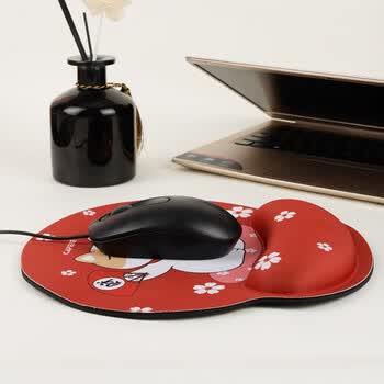 CAPERE(铠雷) 鼠标垫护腕 慢回弹大手托手腕垫 电脑办公舒适腕垫手枕 招财猫 H322 250X230X25mm