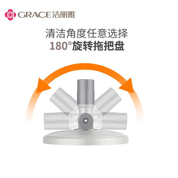 洁丽雅旋转拖把2布双驱家用免手洗懒人手压式瓷砖木地板清洁拖地