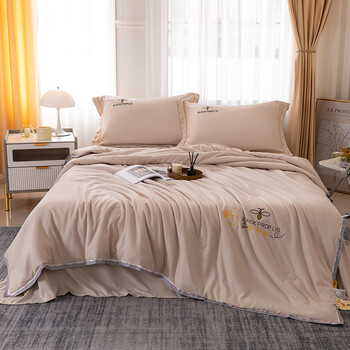 捡漏家纺新款柠小白时尚夏被桔子200x230cm单夏被空调被夏凉被奶茶卡