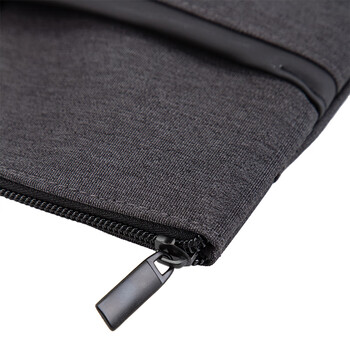 得力(deli)63750 便携式时尚简约手提袋公文包手提包会议包 拉链袋收纳包电脑包商包 办公用品 深灰 1个装