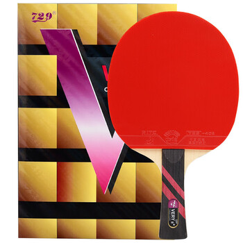 729 乒乓球拍横拍长柄 8星八星VERY碳素底板双面反胶