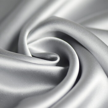 桑蚕丝布料高档真丝面料布料桑蚕丝silk纯色素绉缎丝绸宽幅114cm48色