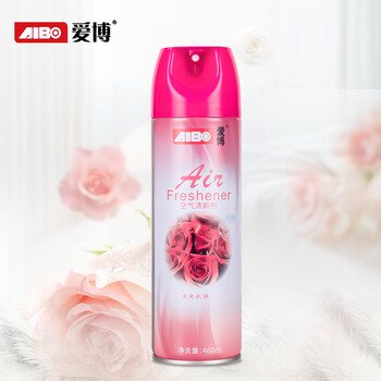 爱博空气清新剂玫瑰花香480ml 除臭喷雾室内除异味除味厕所除臭香薰