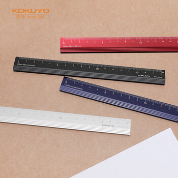 国誉(KOKUYO)都市印象学生高考铝制直尺(18cm)190×20.6×5mm银色 1个装 WSG-CLU18C 国誉(KOKUYO)都市印象学生高考铝制直尺(18cm)190×20.6×5mm银色 1个装 WSG-CLU18C