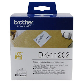 兄弟 DK-11202 标签带62mm*100mm白底/黑字(纸质300张)热敏标签打印纸不干