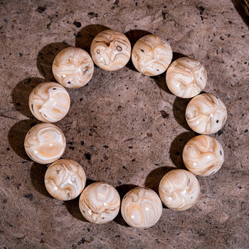 豪珠天然骆驼牙臼齿手串藏式民族风女男款佛珠多宝串珠手链diy款式一