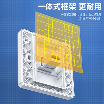 山泽HDMI86面板单口插座 免焊接86型模块 高清电视视频组合模块工程装修布线接头 直头SZ-HDMI04