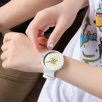 潮流时尚中性表 欧美硅胶带防水石英腕表 老花设计手表 mlb-ny600-2