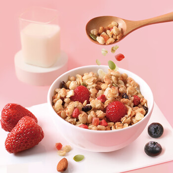 卡乐比（Calbee）即食燕麦片 原味水果麦片600g 日本进口非油炸 营养代餐早餐零食