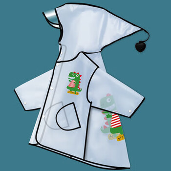 闪发】一年级雨衣儿童卡通男女幼儿园宝宝小孩小学生透明eva雨衣男女