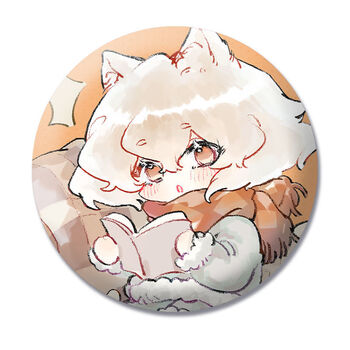 sky光遇平菇周边菇菇猫日常系列徽章吧唧挂件立牌手账胶带 看书菇徽章