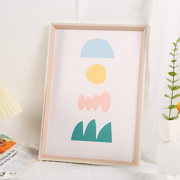 伊眸北欧风相框挂墙摆台简约画框装裱拼图框12寸16小24寸儿童油画外框