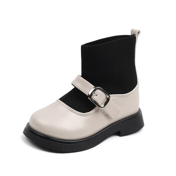 迪士尼儿童鞋冬季abc品牌秋冬季儿童小皮鞋英伦风女童大头皮鞋纯色飞