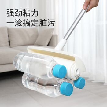 美丽雅粘毛器滚筒沾猫毛黏毛尘衣服床上刷除卷毛大号替换纸20cm共360撕