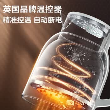 苏泊尔（SUPOR）电水壶 双层防烫烧水壶热水壶电热水壶SW-20S88A 2L大容量（含茶垢剂一盒单发）
