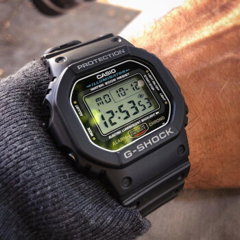 casio卡西歐同款手錶男 g-shock dw5600e-1 周杰倫復古款基礎小方 dw