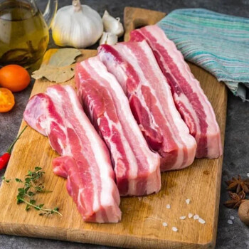 苏墨新鲜五花肉 2-4斤生鲜农家土猪肉烧烤五花肉 生鲜团建礼 土猪