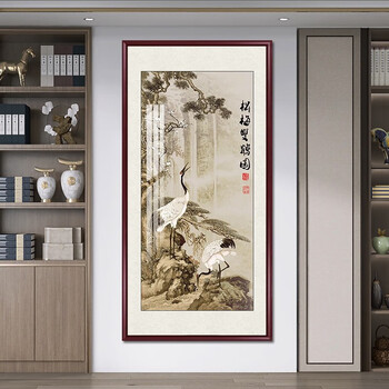 松梅双鹤图价格报价行情- 京东