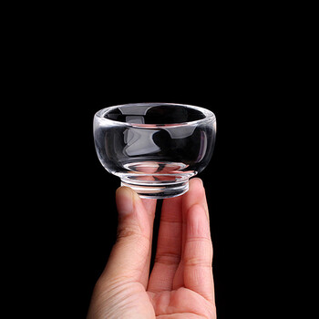 布兰格迪天然水晶杯耐高温功夫茶杯手工打磨原矿小号品茗杯功茶杯礼盒