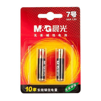 晨光7号碱性电池(2粒吸卡)ARC92555 5板装 (一共10粒) 晨光7号碱性电池(2粒吸卡)ARC92555 5板装 (一共10粒)