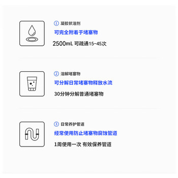 GOOD POINT管道疏通剂2.5L 厨房厕所马桶浴室下水管道疏通剂地漏强力溶解剂