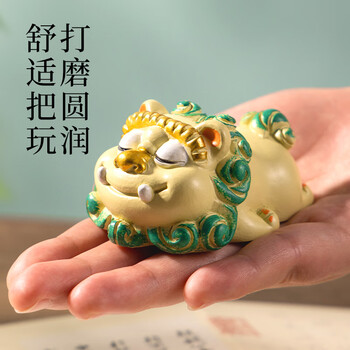 墨青言 神兽献瑞山海经镇尺 创意可爱吉祥物书房摆件镇纸 文房四宝书法文创摆件MY712-1生日礼物