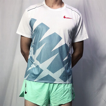 nasalike2022新田径运动闪电短袖速干体育生马拉松跑步训练t恤比赛体