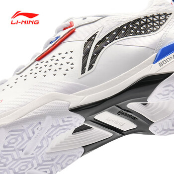 李宁（LI-NING）羽毛球鞋男女同款快速启动专业比赛鞋 刀锋PRO 标准白 45 