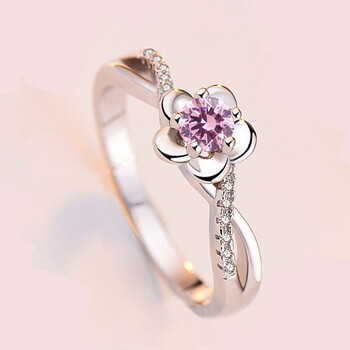 老凤祥款式s925银戒指女活口仿真钻戒情侣结婚求婚戒子网红韩版时尚