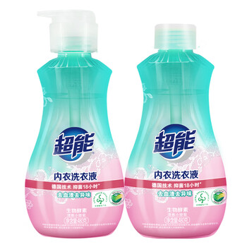 超能 内衣洗衣液 1.92斤(480g*2) 长效抑菌 内衣内裤洗 男女通用 超能 内衣洗衣液 1.92斤(480g*2) 长效抑菌 内衣内裤洗 男女通用