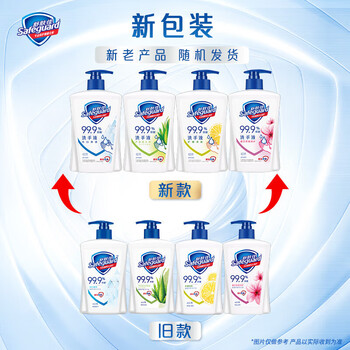 舒肤佳 健康抑菌洗手液柠檬香型450克+起泡网*2个清香怡人 新旧包装