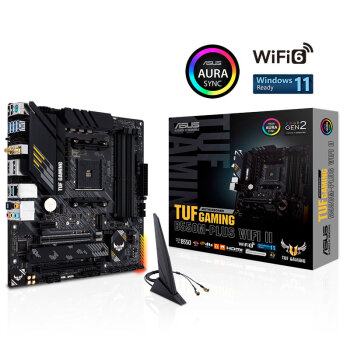 华硕（ASUS）TUF GAMING B550M-PLUS WIFI II 重炮手主板支持CPU 5600X/5600G（AMD B550/socket AM4）