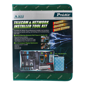 宝工(Pro'sKit)PK-2629电信网络查修工具组(9件)网络维修工具组套装 宝工(Pro'sKit)PK-2629电信网络查修工具组(9件)网络维修工具组套装