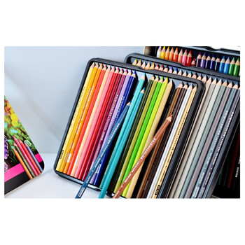 PRISMACOLOR霹雳马彩色铅笔彩铅笔24色挂装油性大师级画笔套装绘画写生手绘美国三福美术写生